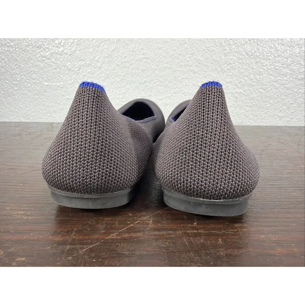 ROTHY’S Comfort Shoe Shale Gray Classic Slip on Flat Women's US Size 6 EUC